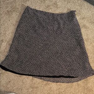 Ann Taylor Black and White A-Line Skirt